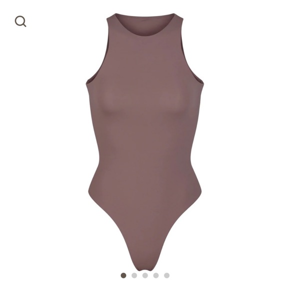 NWT SKIMS fits everybody high neck bodysuit in umber - Picture 4 of 5